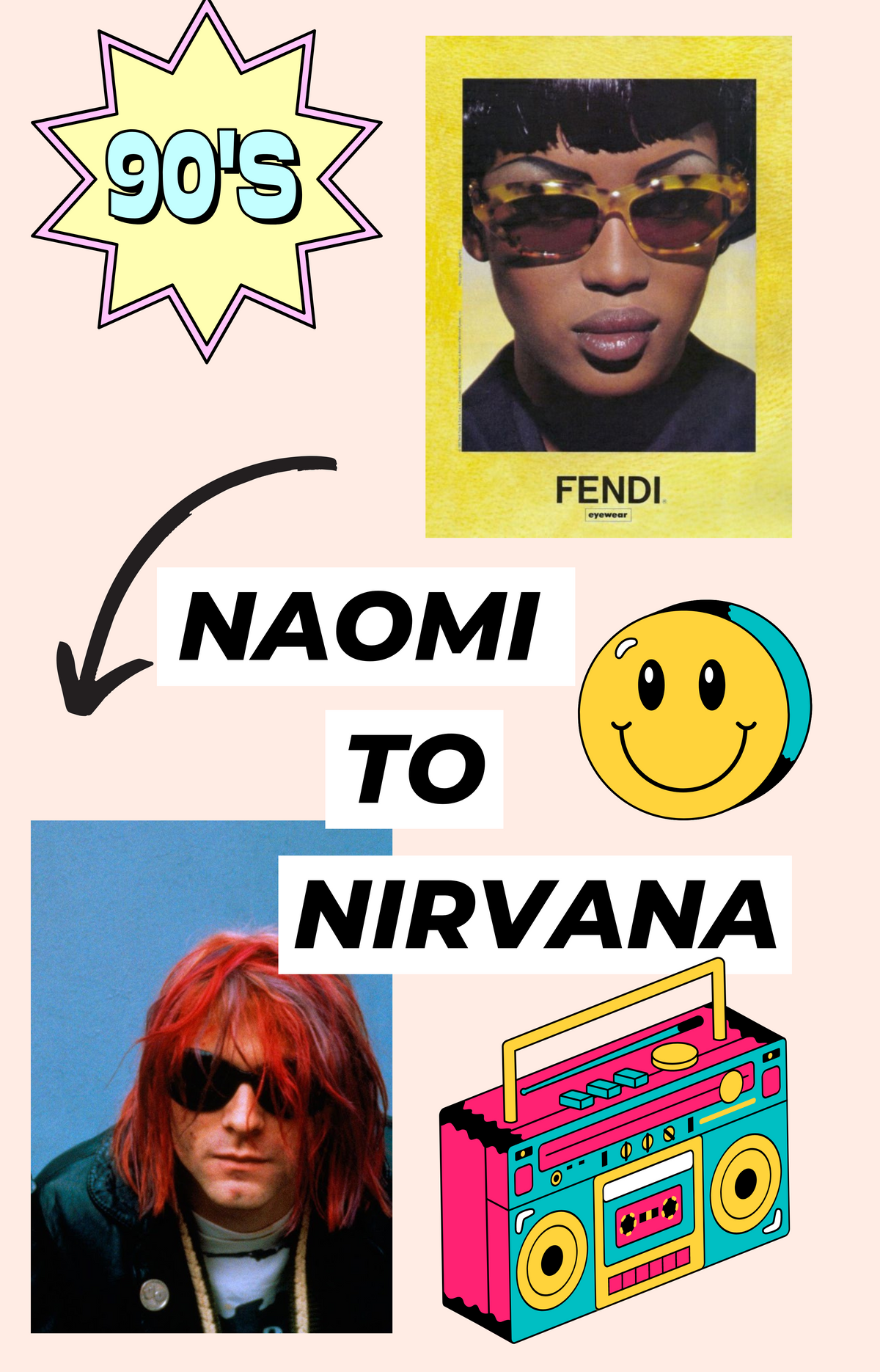 From Naomi Campbell to Nirvana: Eyewear Trends of the 1990s