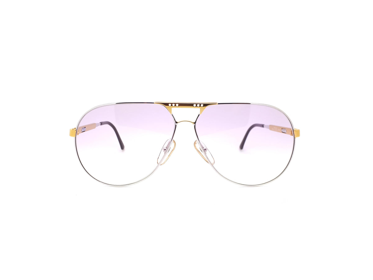 Vintage Carrera 5318 41 Aviator Sunglasses 1980s with Purple Gradient UV Lenses