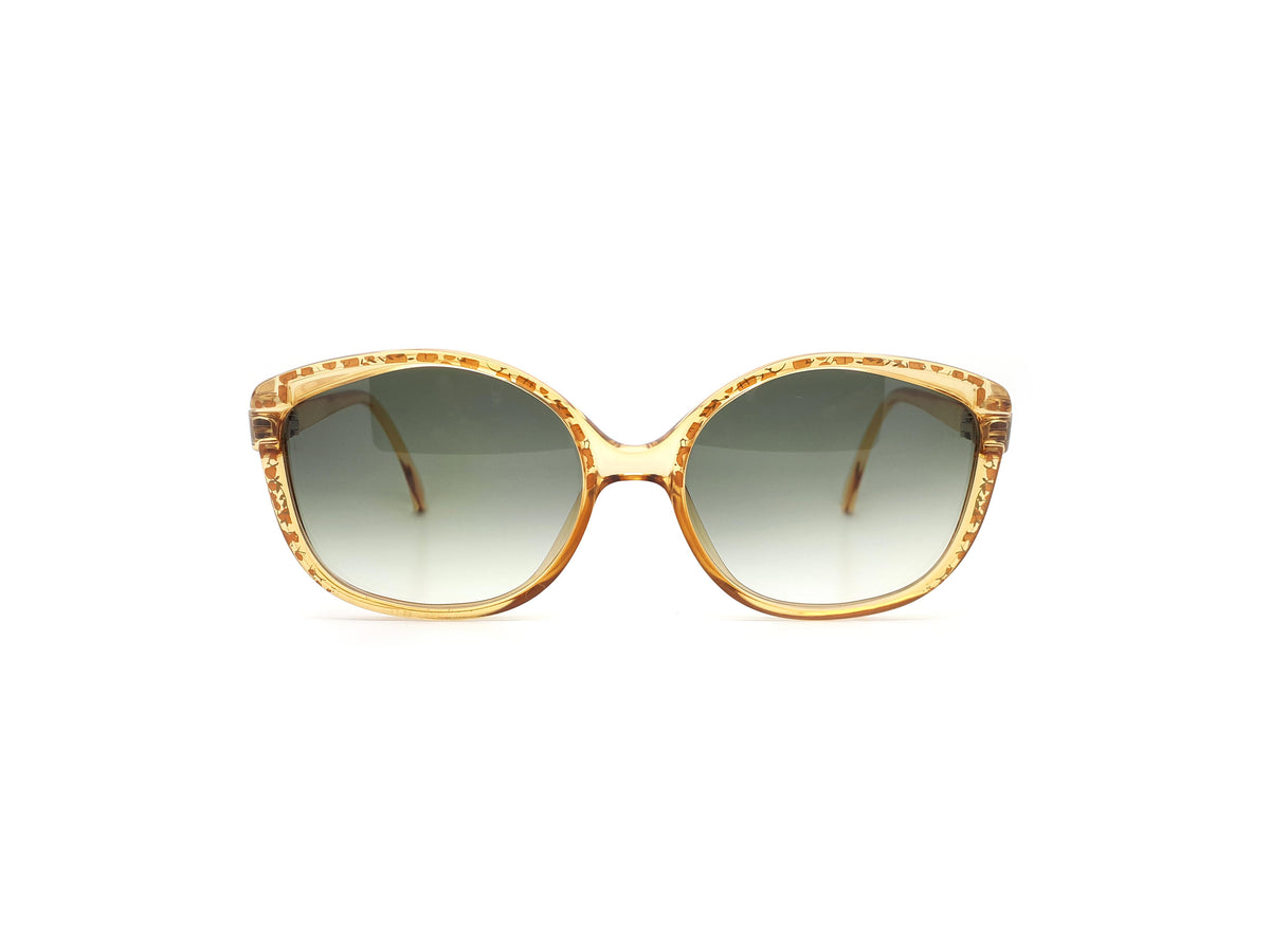 Christian Dior 2408 11 Vintage Yellow Butterfly 80s Sunglasses