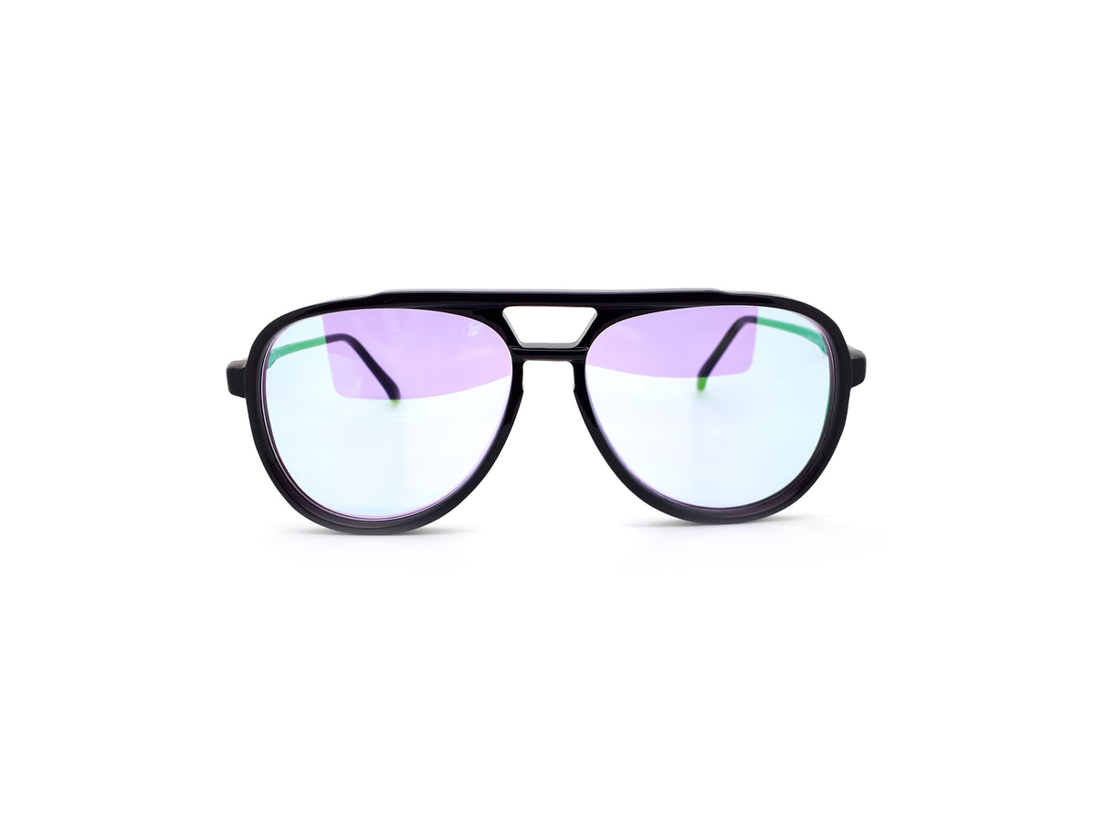 90s Vintage Black Aviator Sunglasses