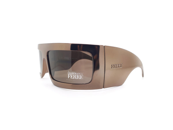 Gianfranco Ferre GF65910 Vintage Bronze Shield Sunglasses – Ed