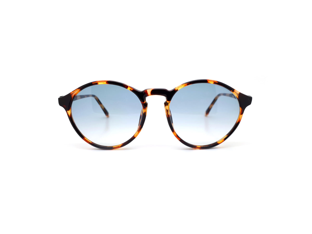 Vintage 1980s Panto Sunglasses with Blue Gradient Lenses