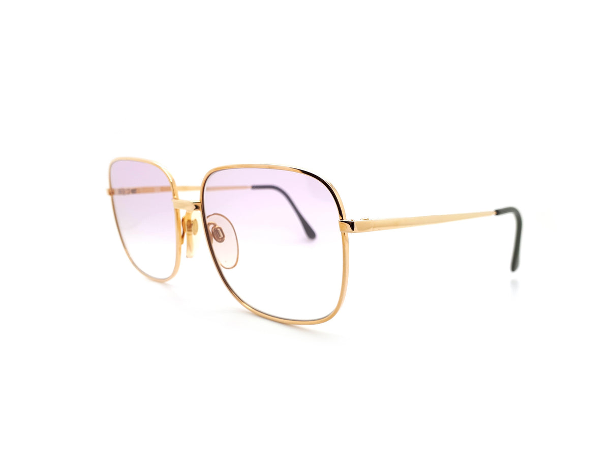Square Gold Sunglasses From The 1980s