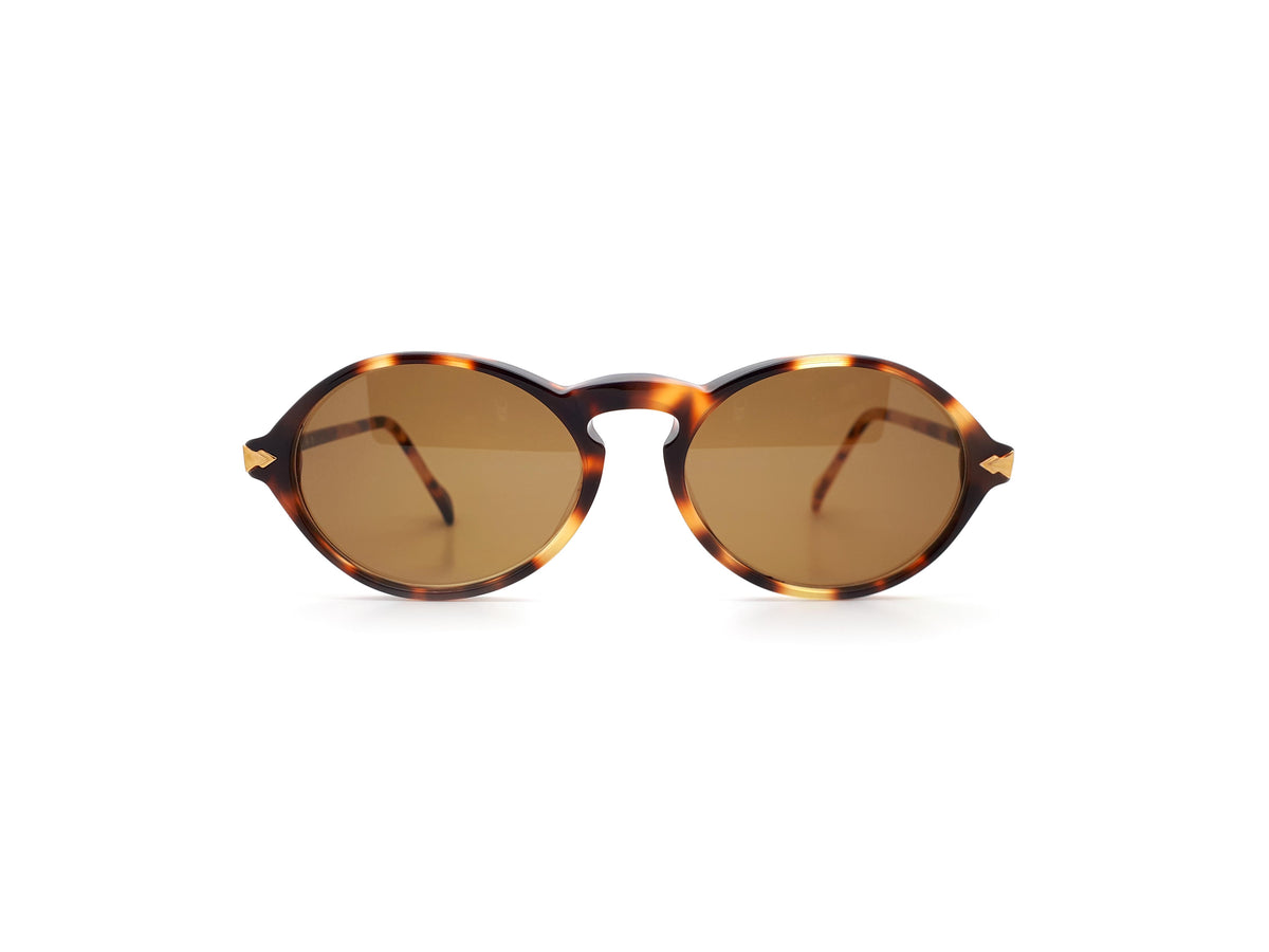Vintage Tortoiseshell Oval Sunglasses 1980s Deadstock
