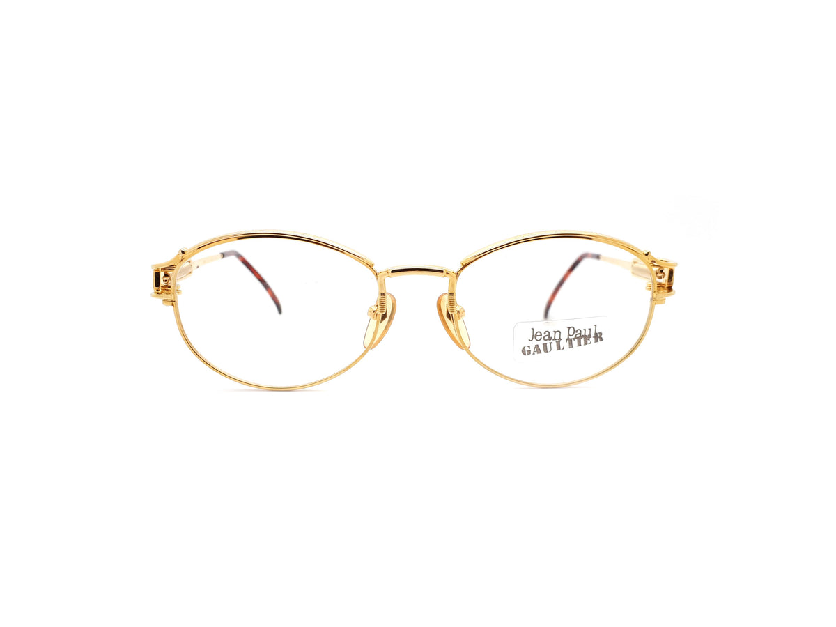 Vintage Jean Paul Gaultier 55 5109 Glasses Frames 22KT Gold Plated