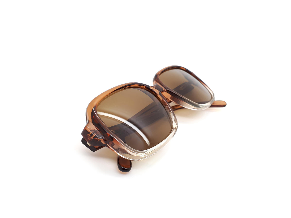 Monsieur 100F Brown 2 Tone Vintage 80s Sunglasses