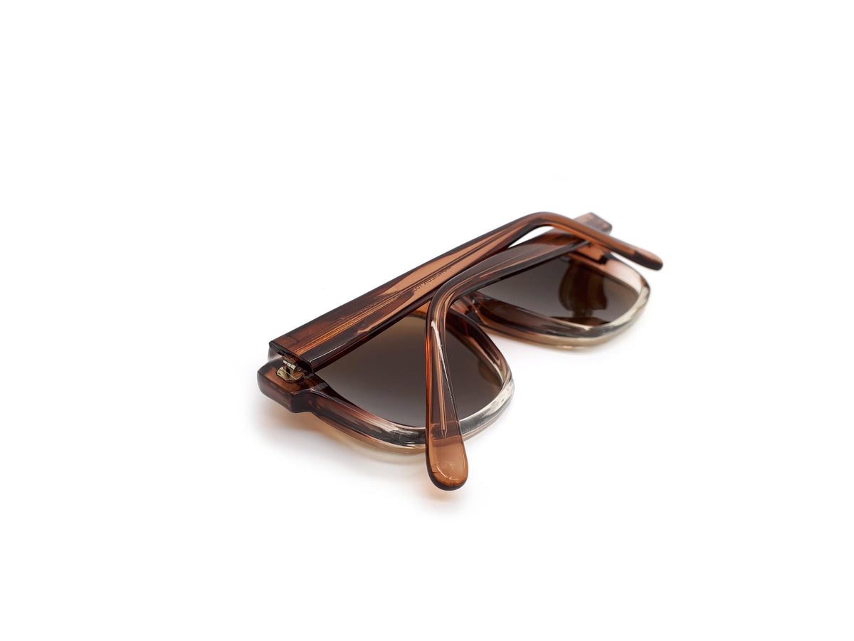 Monsieur 100F Brown 2 Tone Vintage 80s Sunglasses