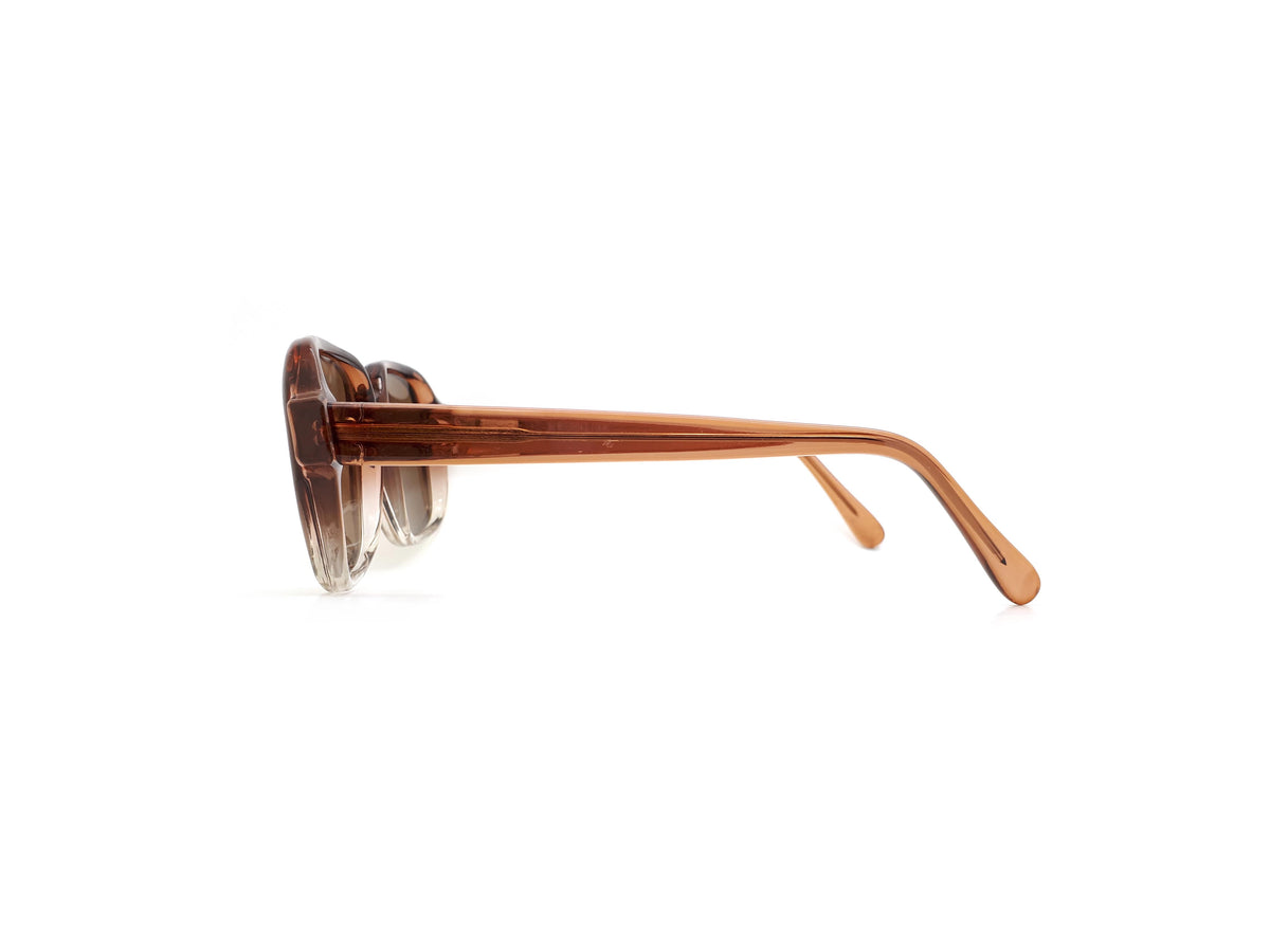 Monsieur 100F Brown 2 Tone Vintage 80s Sunglasses