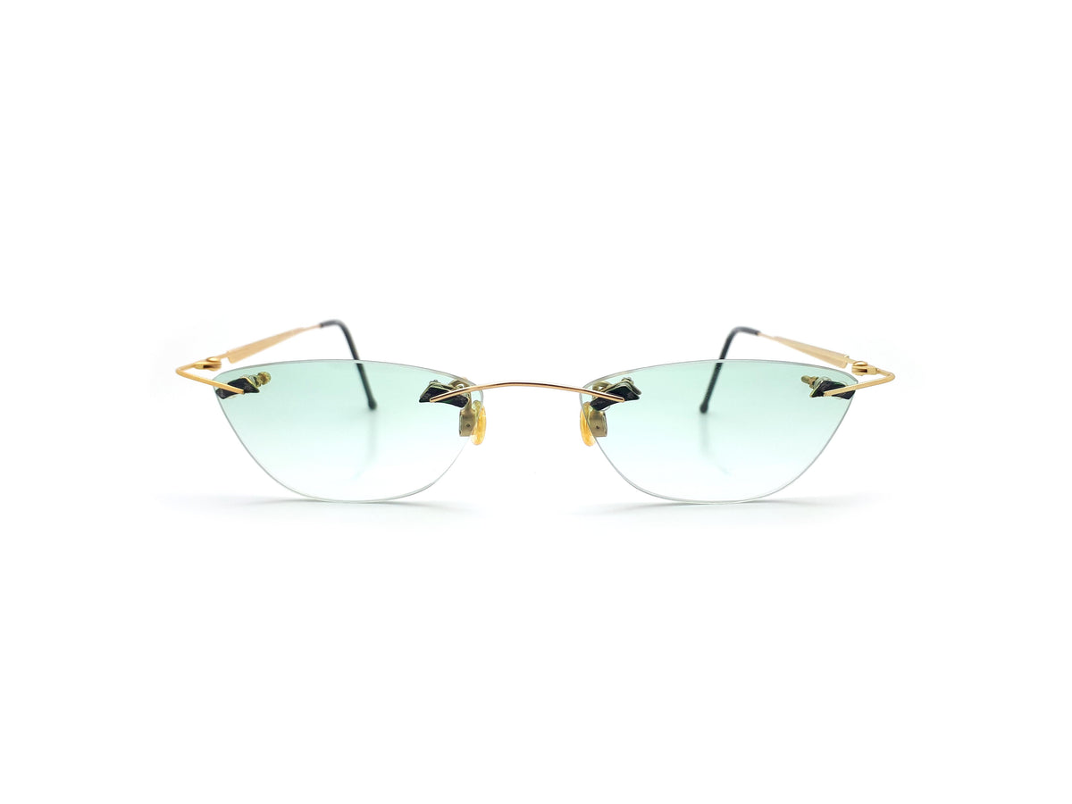 90s rimlesss sunglasses
