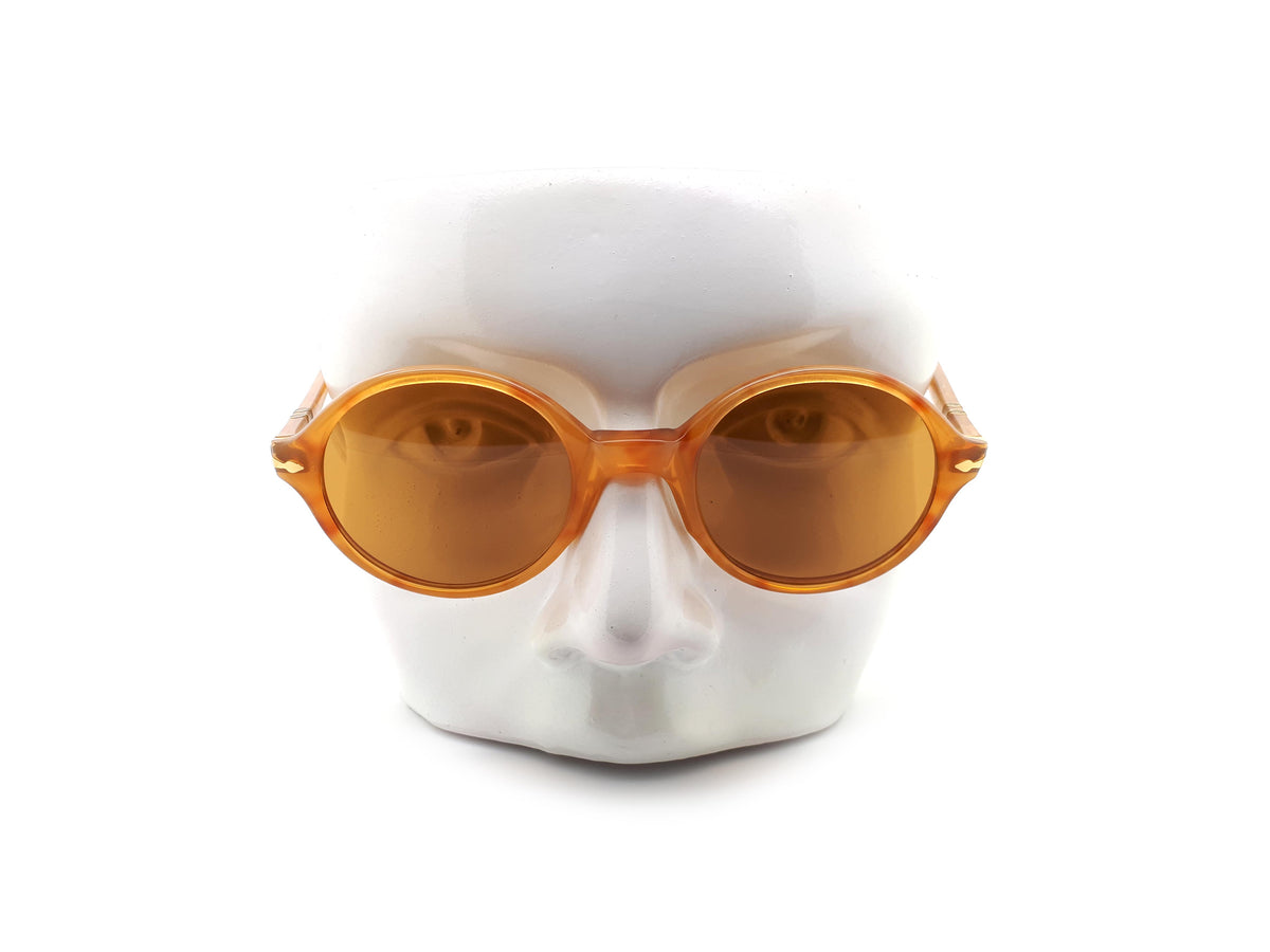 Vintage Persol Ratti Meflecto 904 Round Tortoiseshell Sunglasses 1990s