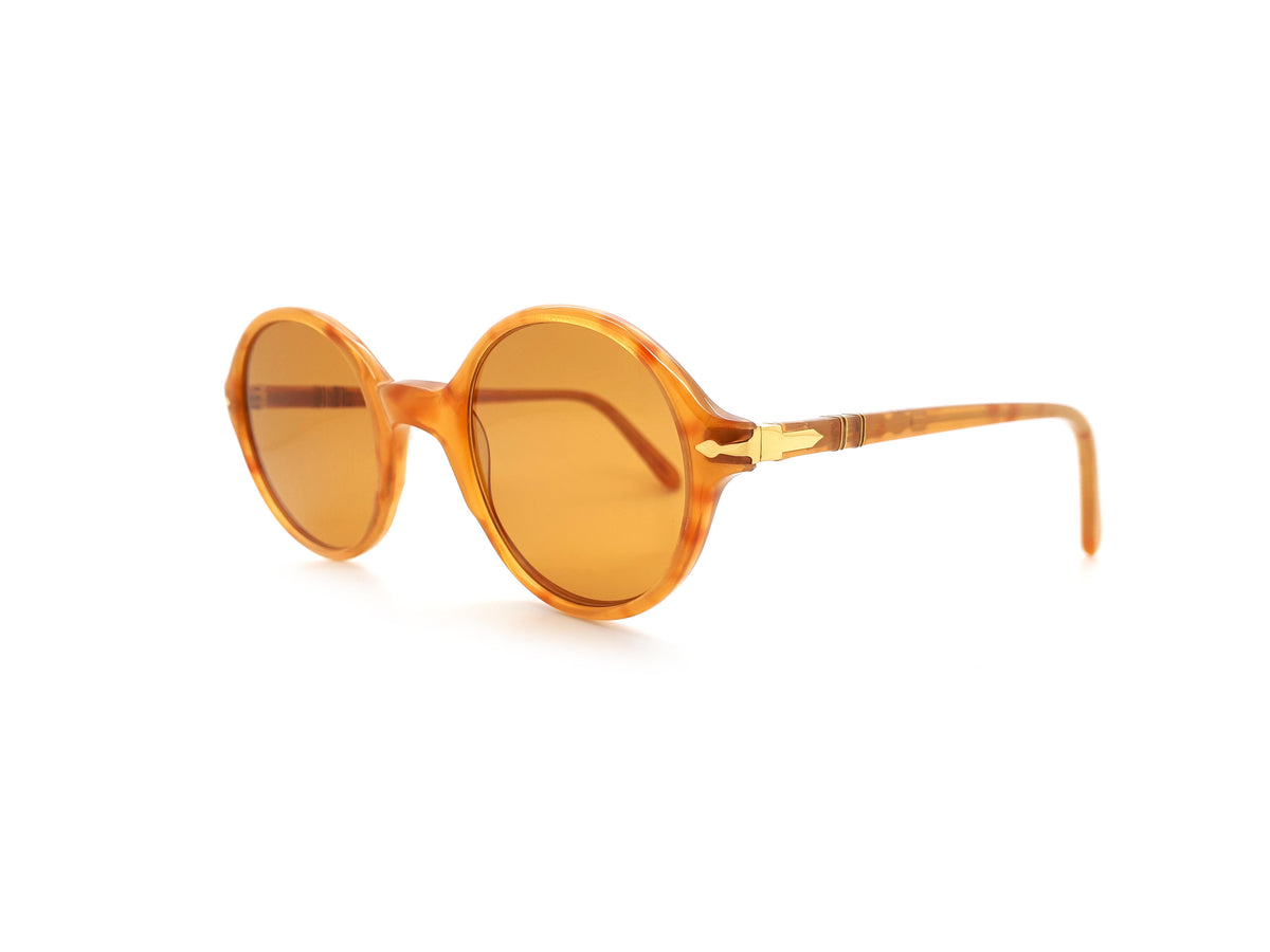 Vintage Persol Ratti Meflecto 904 Round Tortoiseshell Sunglasses 1990s