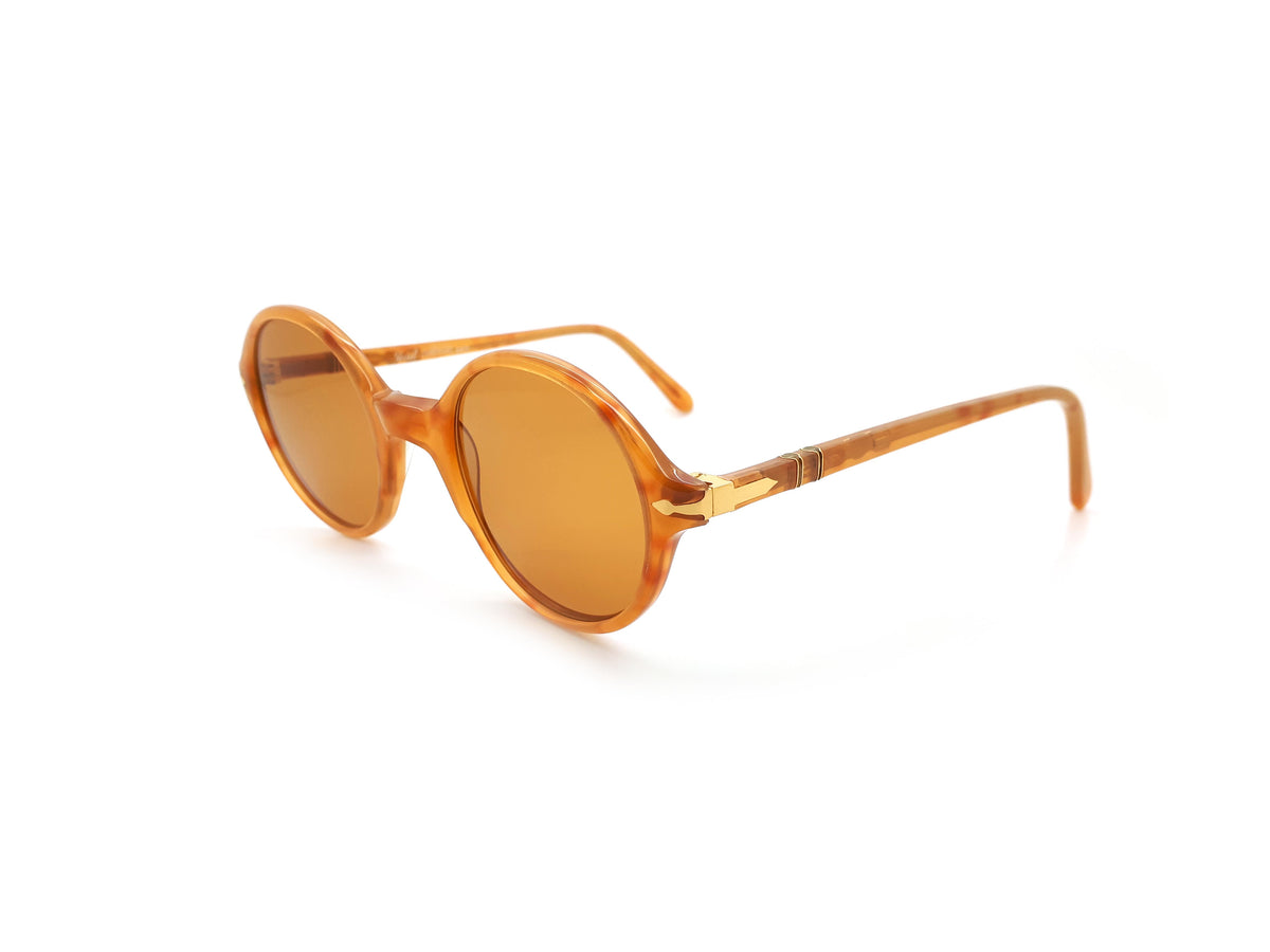 Vintage Persol Ratti Meflecto 904 Round Tortoiseshell Sunglasses 1990s