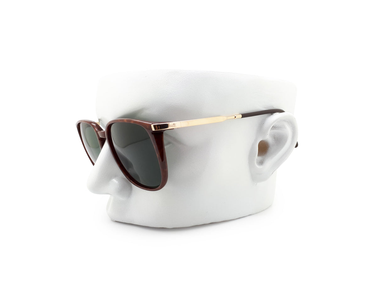 Silhouette wayfarer sunglasses with green lenses