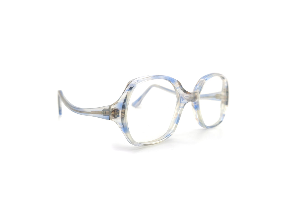 Narrow Square Frame - Clear Square Blue