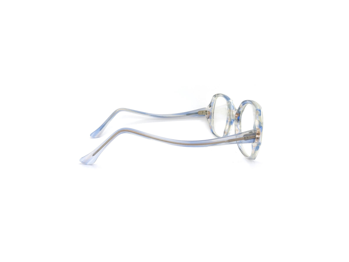 Narrow Square Frame - Clear Square Blue