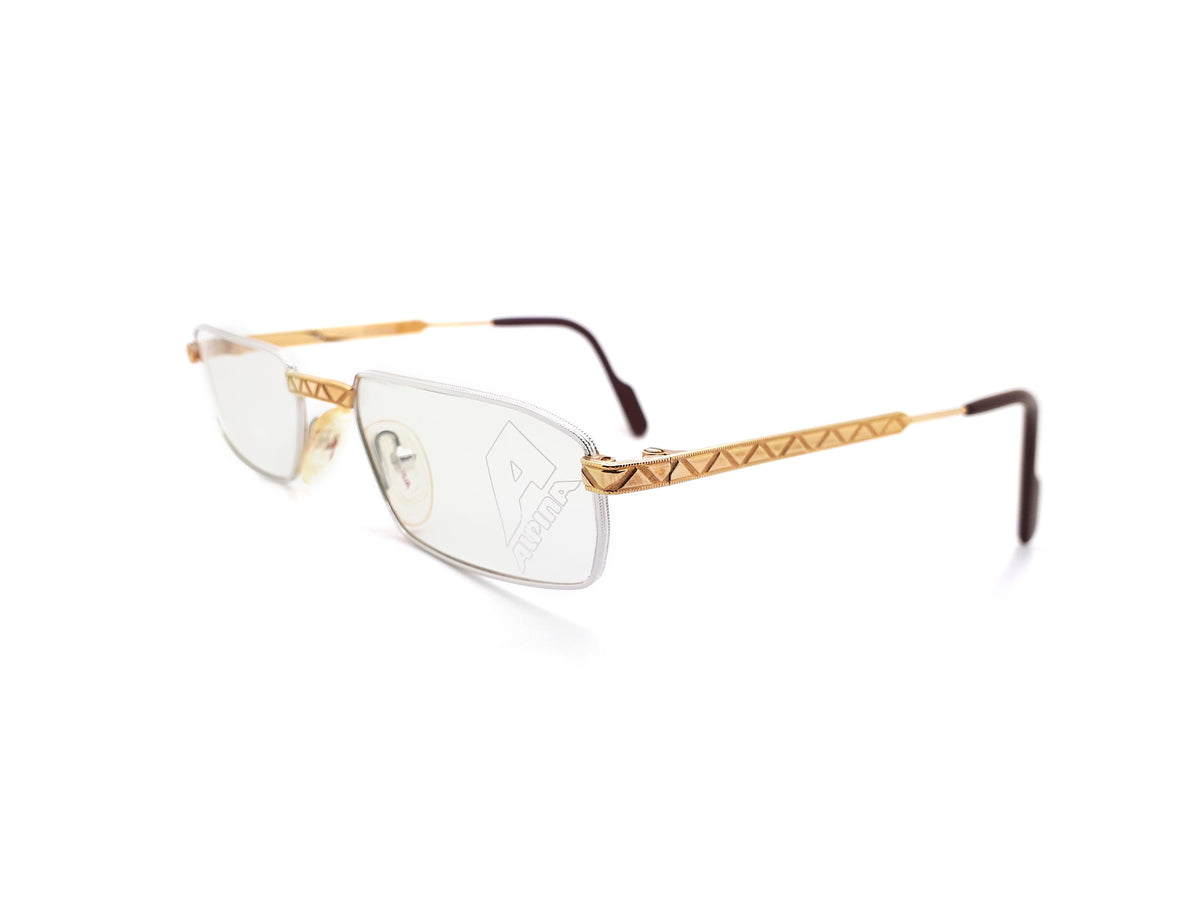 Vintage Alpina FM35 3403561 Rectangular Glasses Frames 1980s