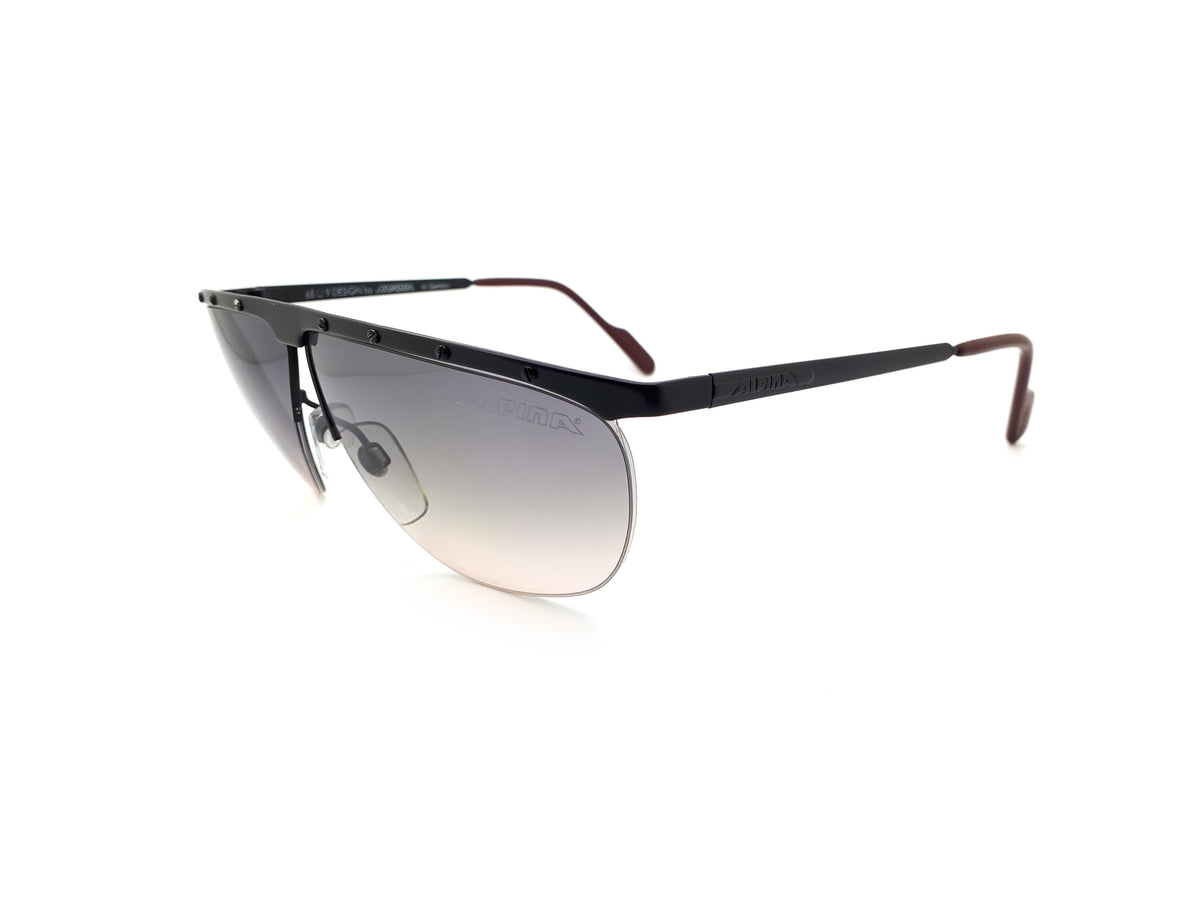 Vintage Alpina TF38 2223803 Black Sunglasses 1980s