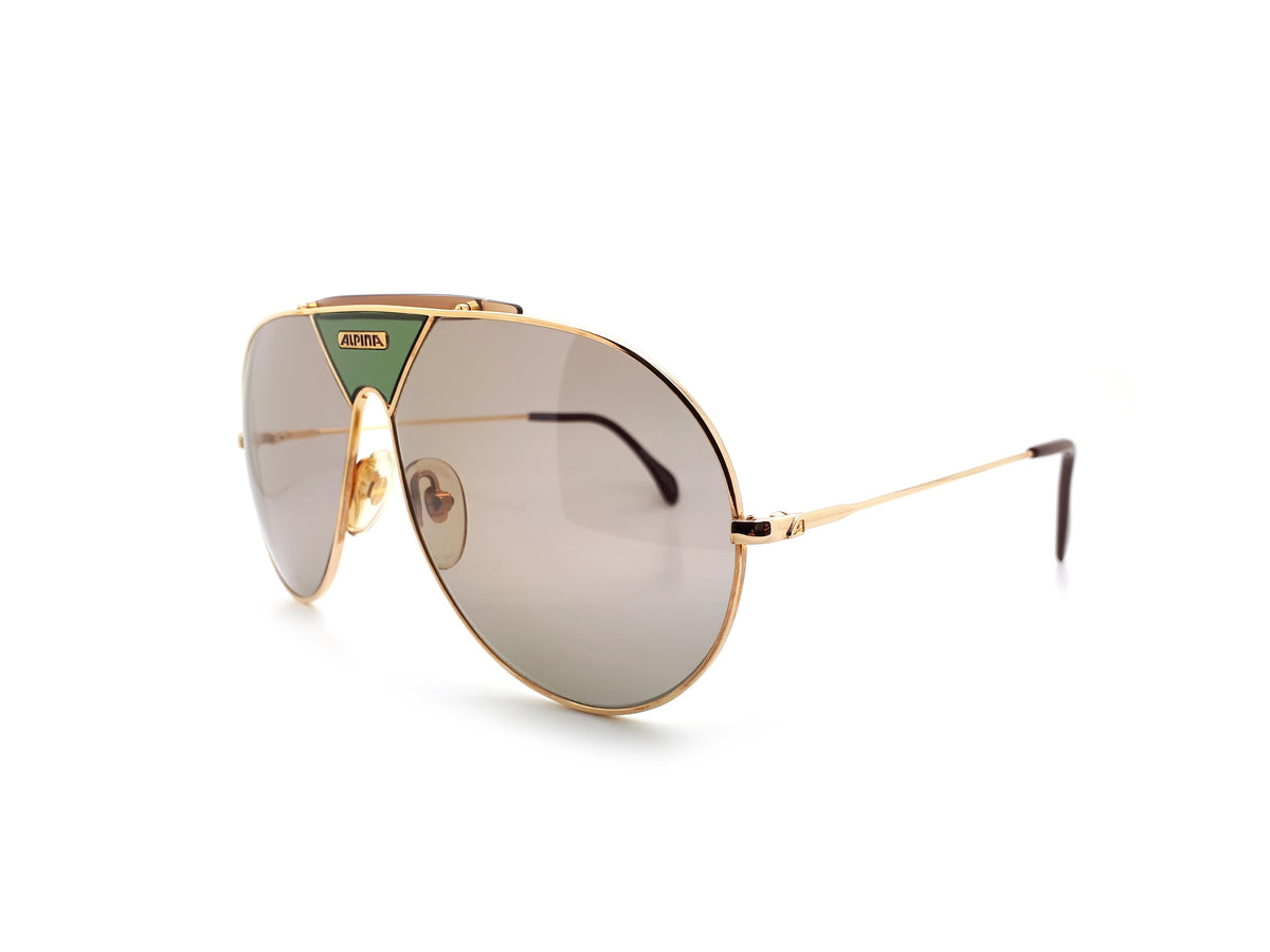 Vintage Alpina TR4 Aviator Sunglasses Miami Vice