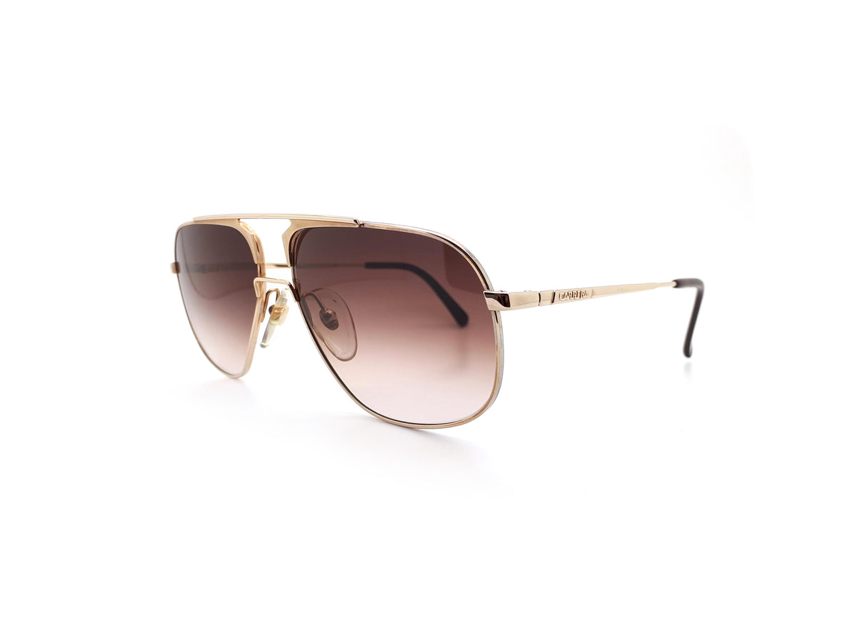  Vintage Carrera 5337 40 Aviator Sunglasses 1980s