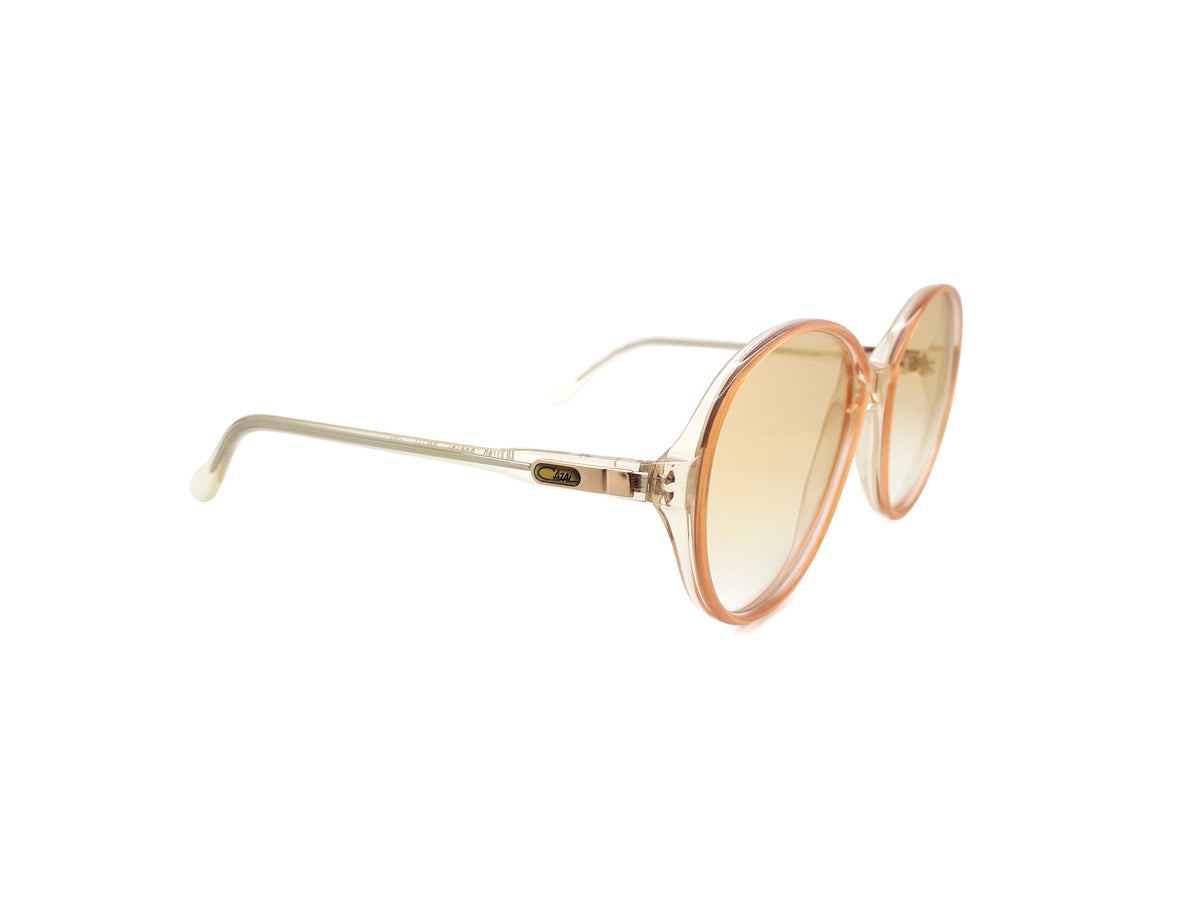 Cazal Mod 140 Round Sunglasses with light amber gradient lenses