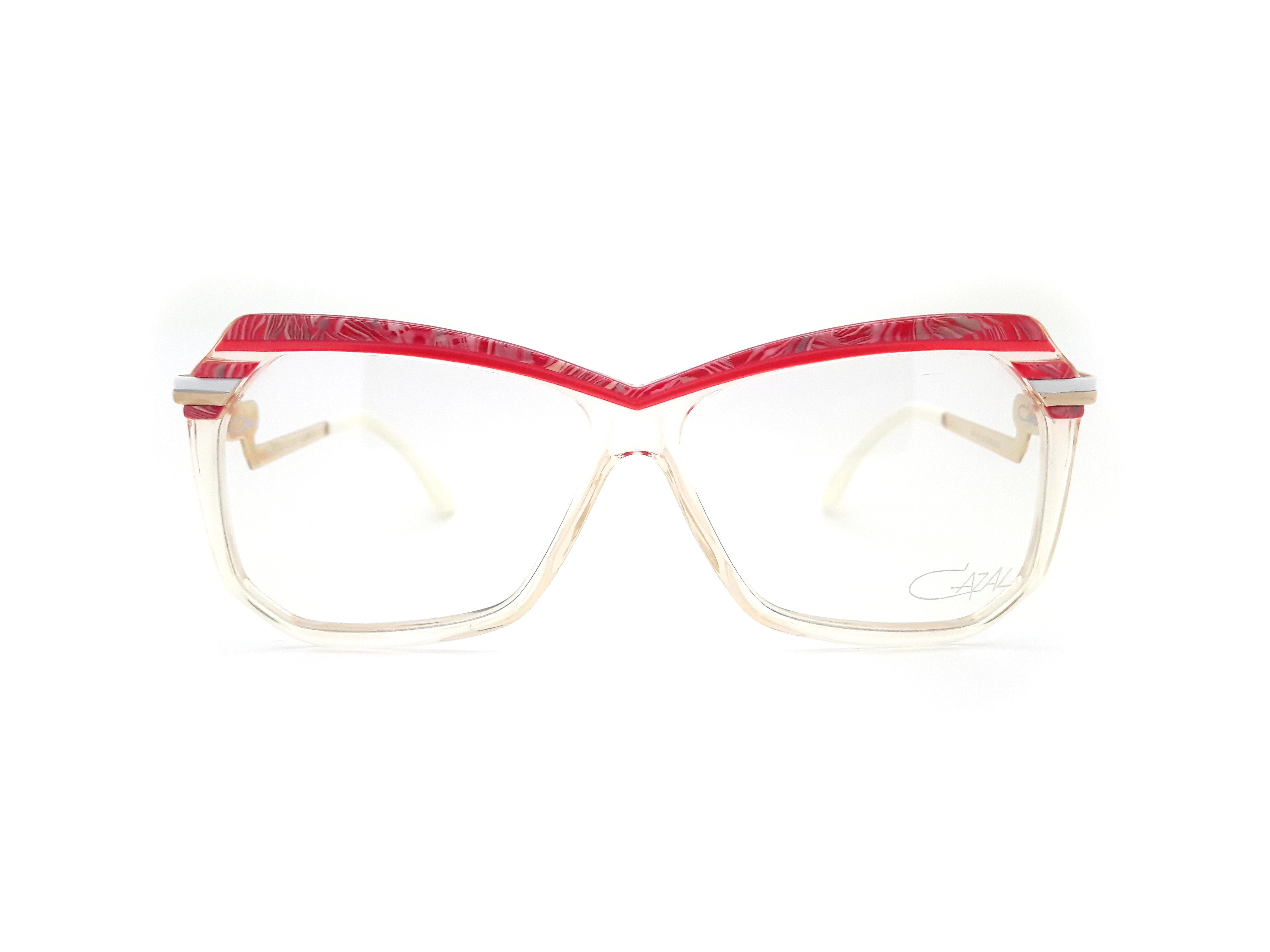 Cazal Mod 181 Col 260 Clear and Red Vintage Glasses – Ed & Sarna