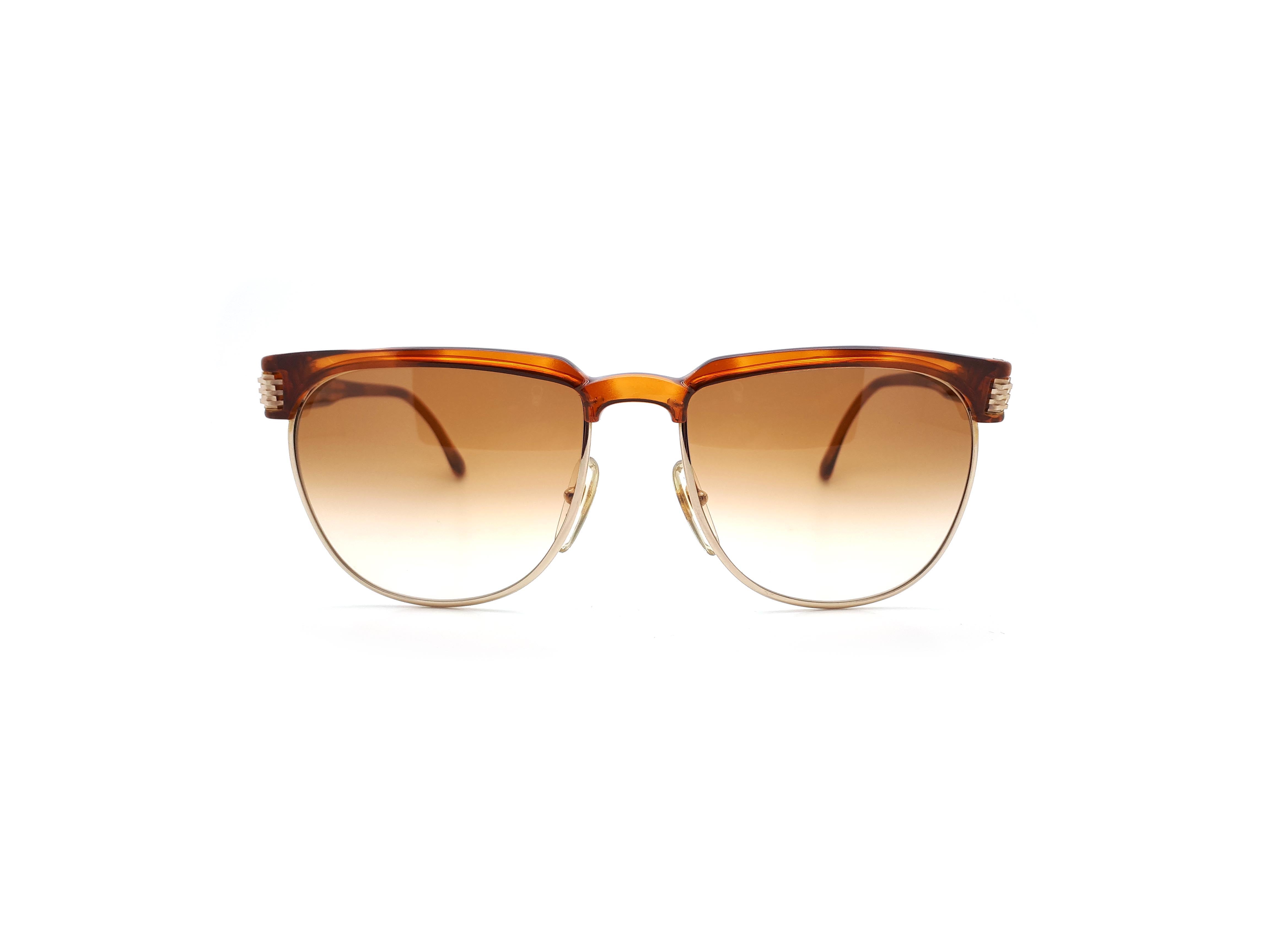 Christian Dior ブラウン スクエア サングラス　ヴィンテージ DIOR Oversize Vintage Sunglasses Brown Squared Gold Ring Christian
