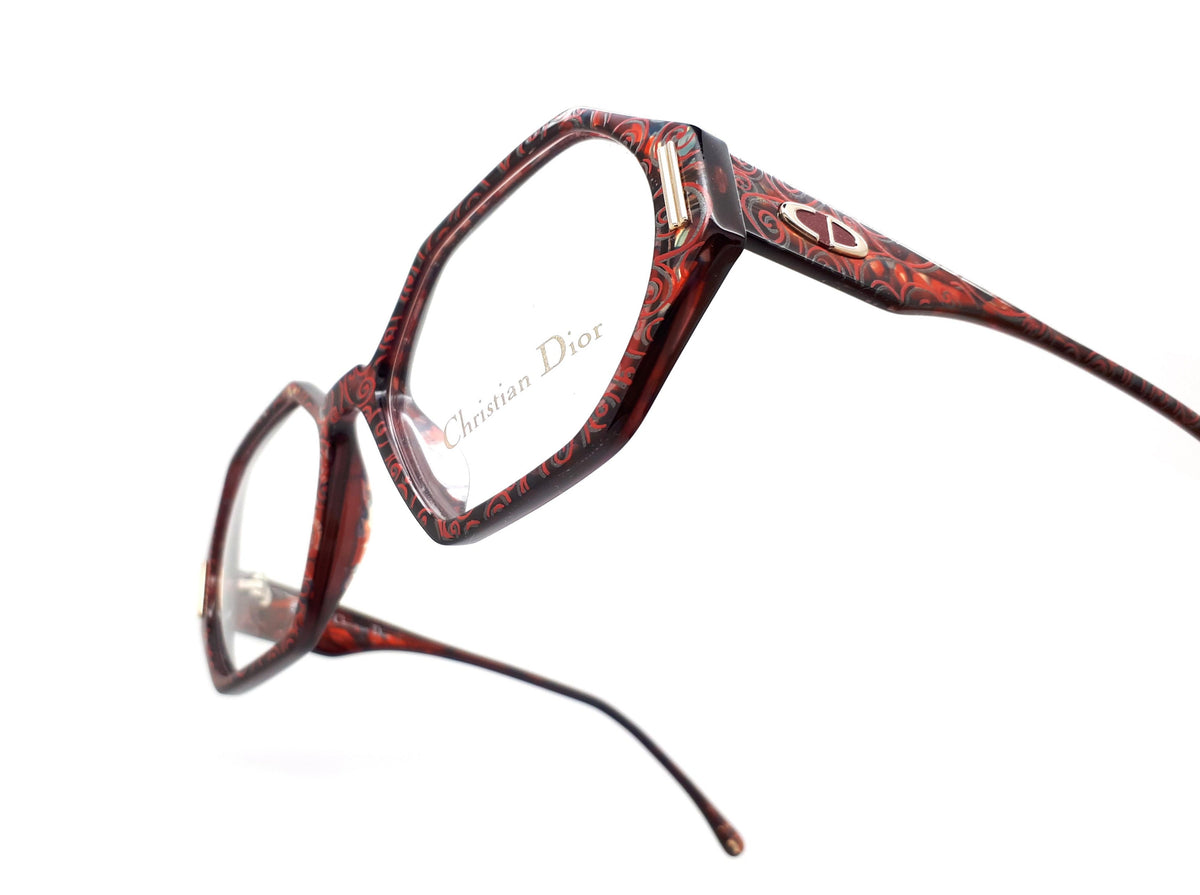 Vintage Christian Dior Hexagonal Glasses Frames 1980s