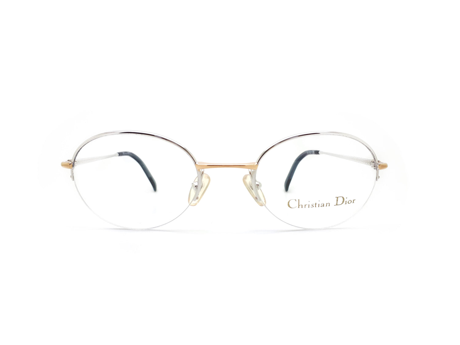 Vintage Christian Dior 1980s Eyeglasses Frames 2035 No Lens  Black Dog  Vintage