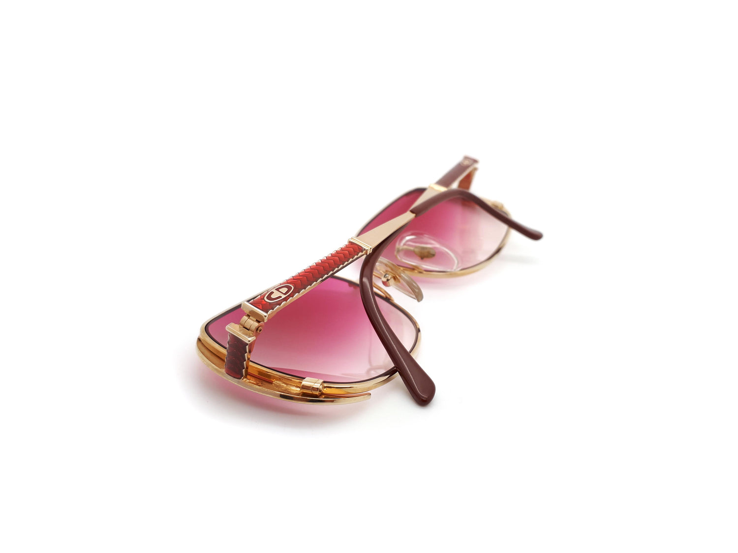 Christian Dior 2713 43 Vintage Sunglasses With Pink Gradient UV