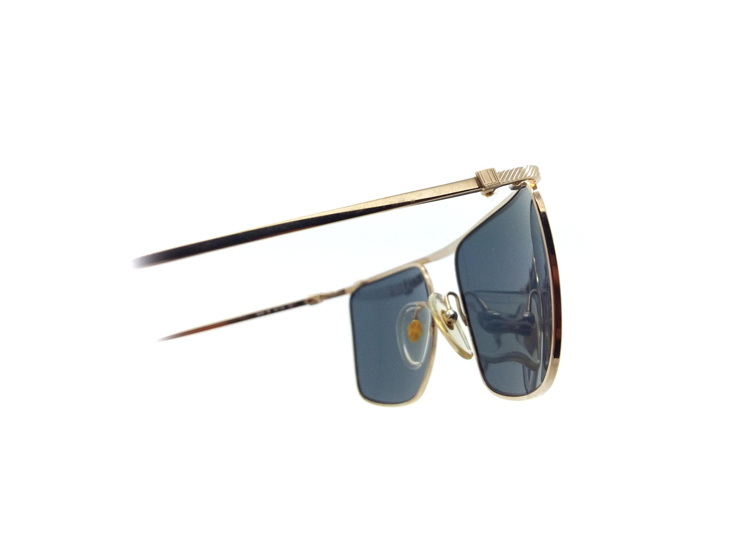 Genuine 1980s dunhill 6056 42 horn top rimmed vintage sunglasses