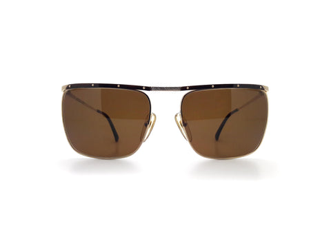 極美品　DUNHILL　サングラス　チタン　6051　オーストラリア製　ブラウン Vintage 80s Dunhill 6011 Sunglasses Men's Medium Made in Austria