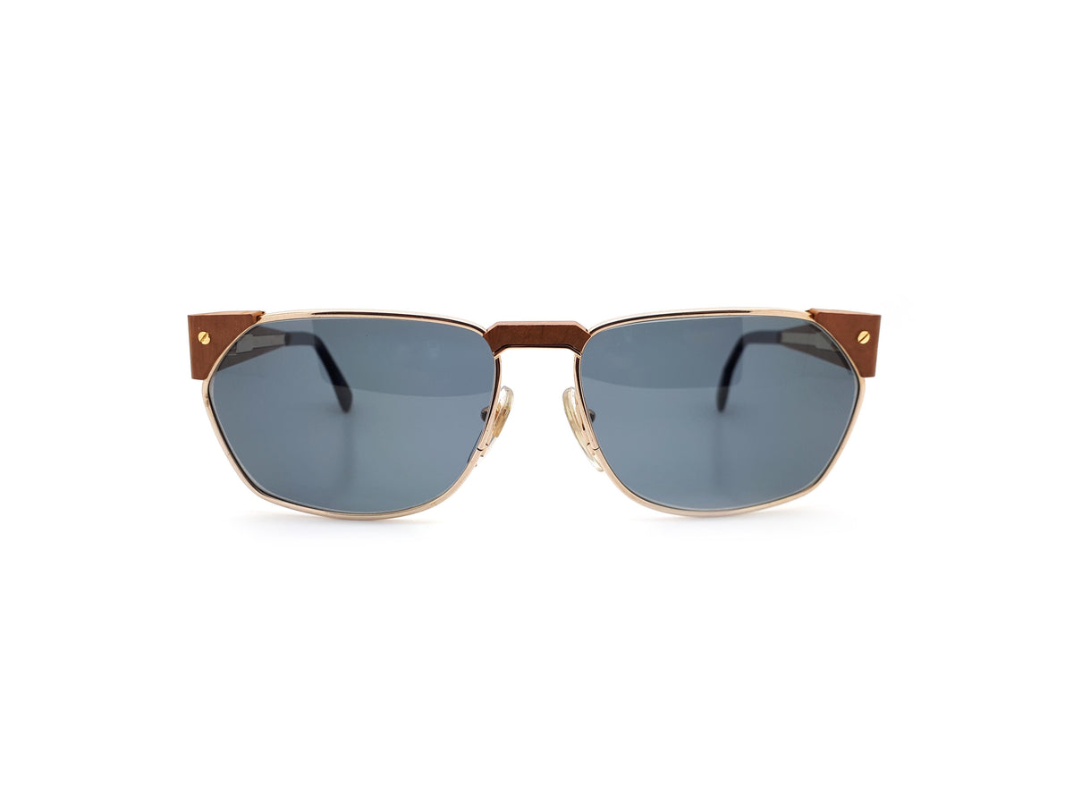 Vintage wooden clubmaster sunglasses