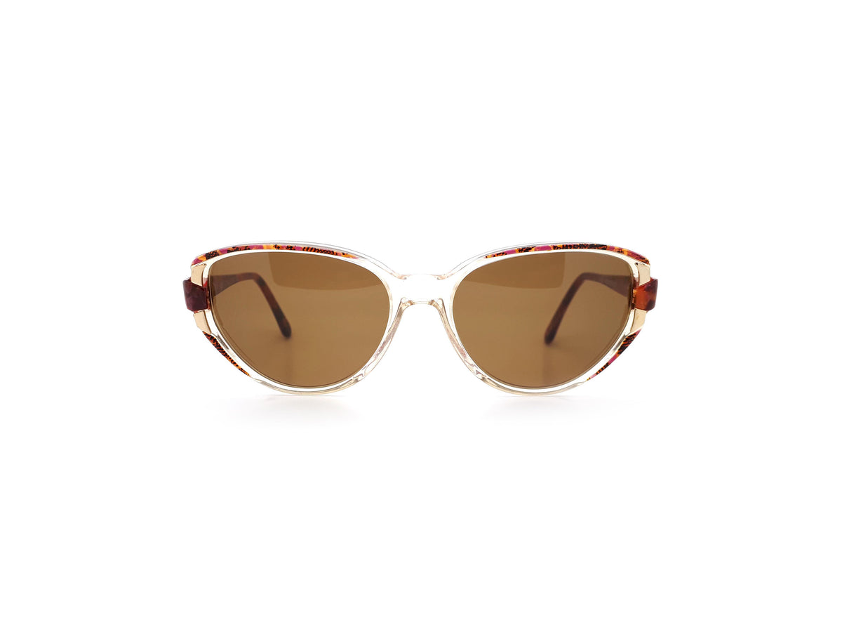 Elce Clear Vintage Cat Eye Sunglasses