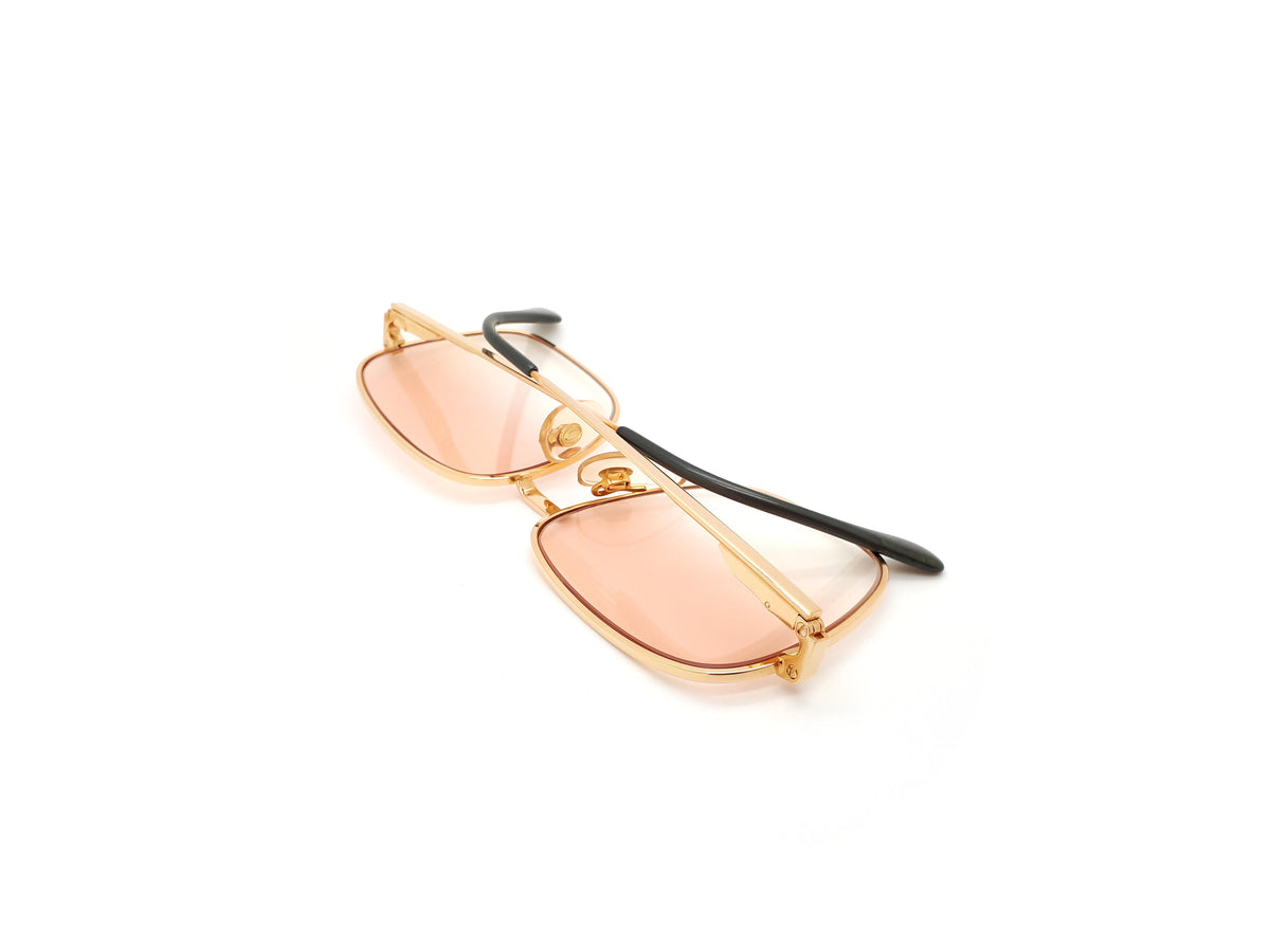 Vintage Square Gold Sunglasses Haute Couture 028 1 1980s NOS