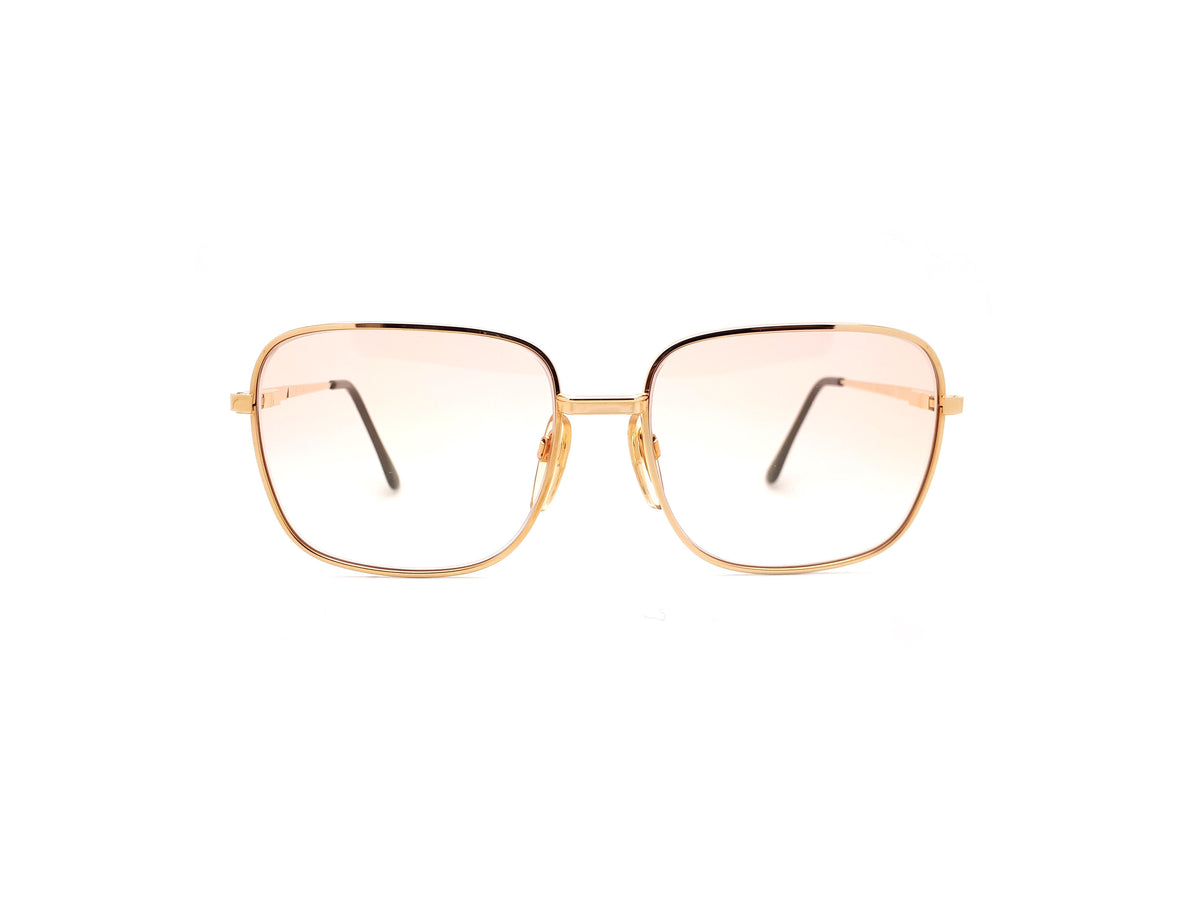 Vintage Square Gold Sunglasses Haute Couture 028 1 1980s NOS