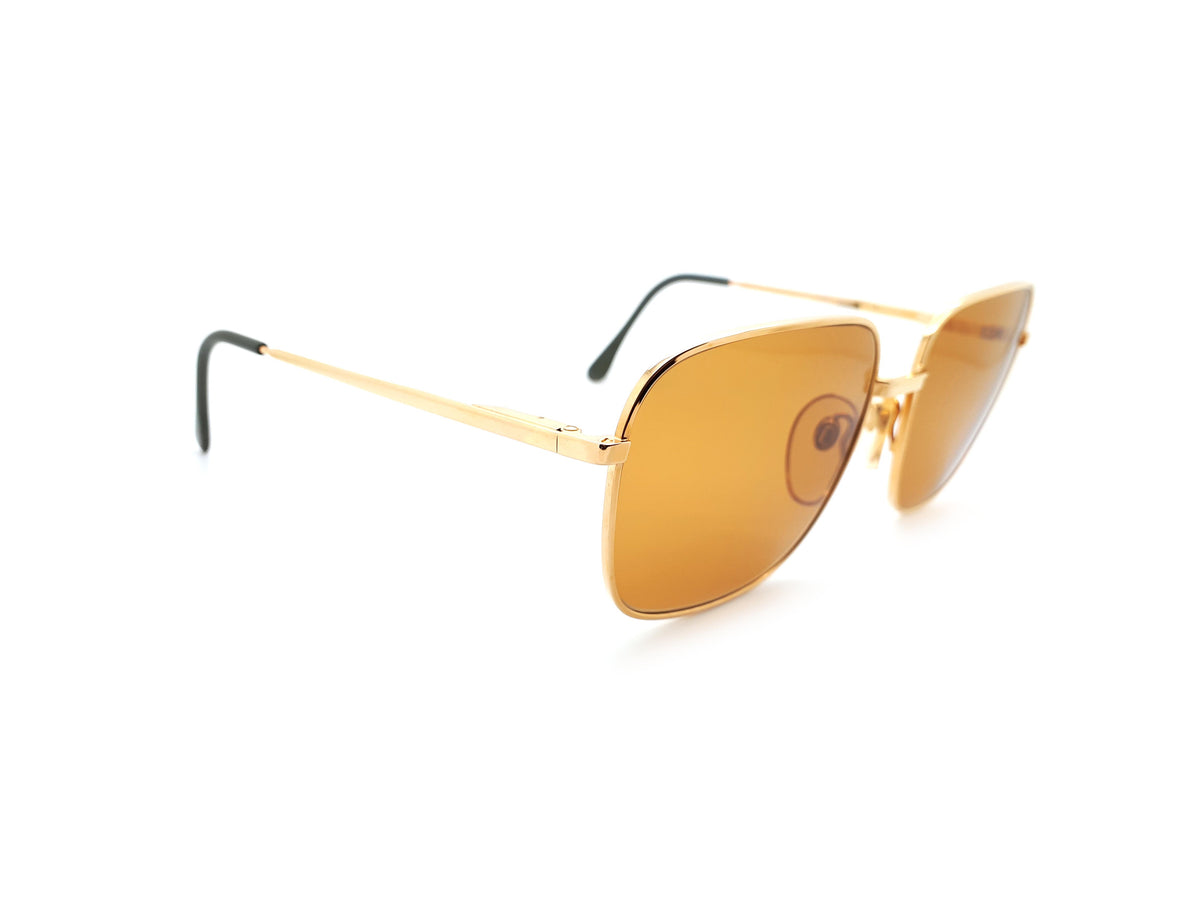 Vintage Square Gold Sunglasses Haute Couture 028 1 1980s NOS