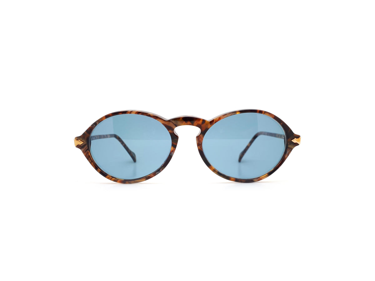 Vintage 80s Oval Sunglasses Brown 
