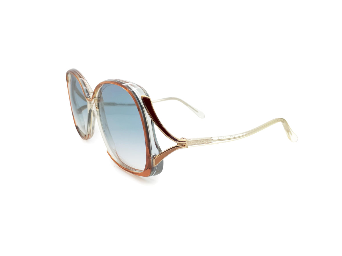 Haute Couture Sunglasses with light blue gradient from 1980