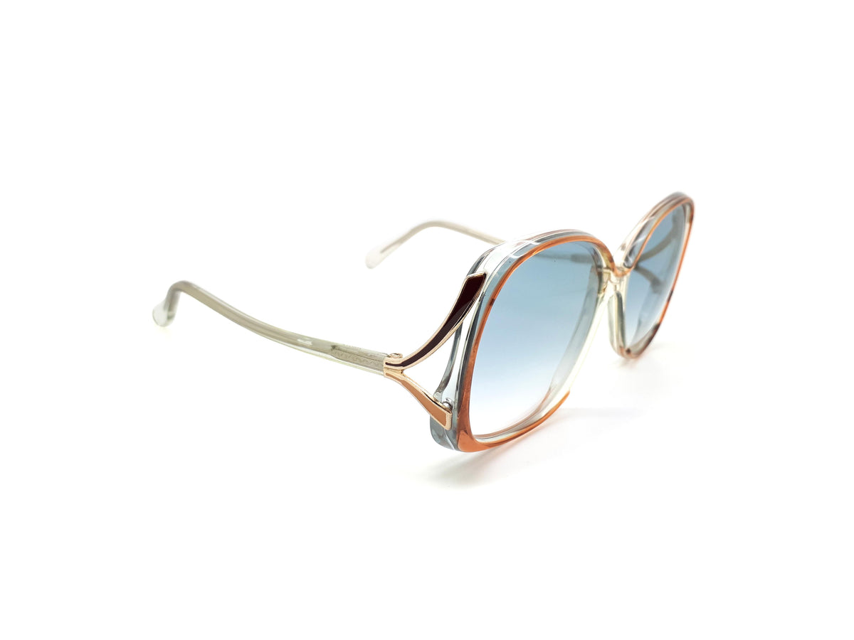 Haute Couture Sunglasses with light blue gradient from 1980