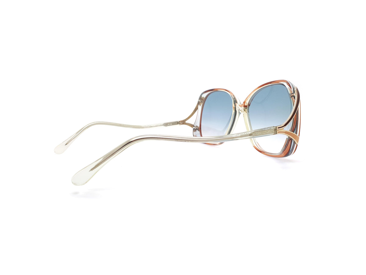 Haute Couture Sunglasses with light blue gradient from 1980