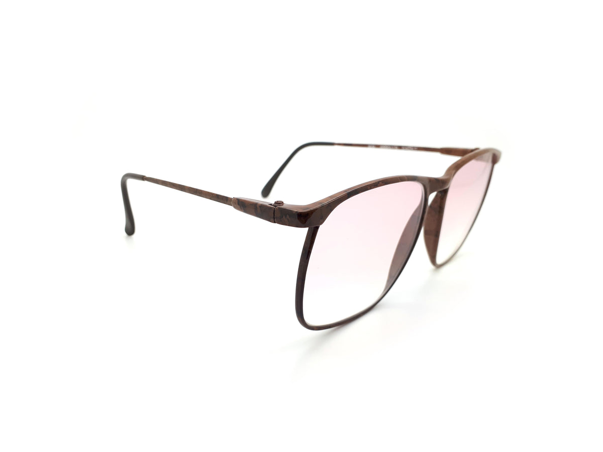 Vintage Square Sunglasses with Light Pink Lenses 1980s 