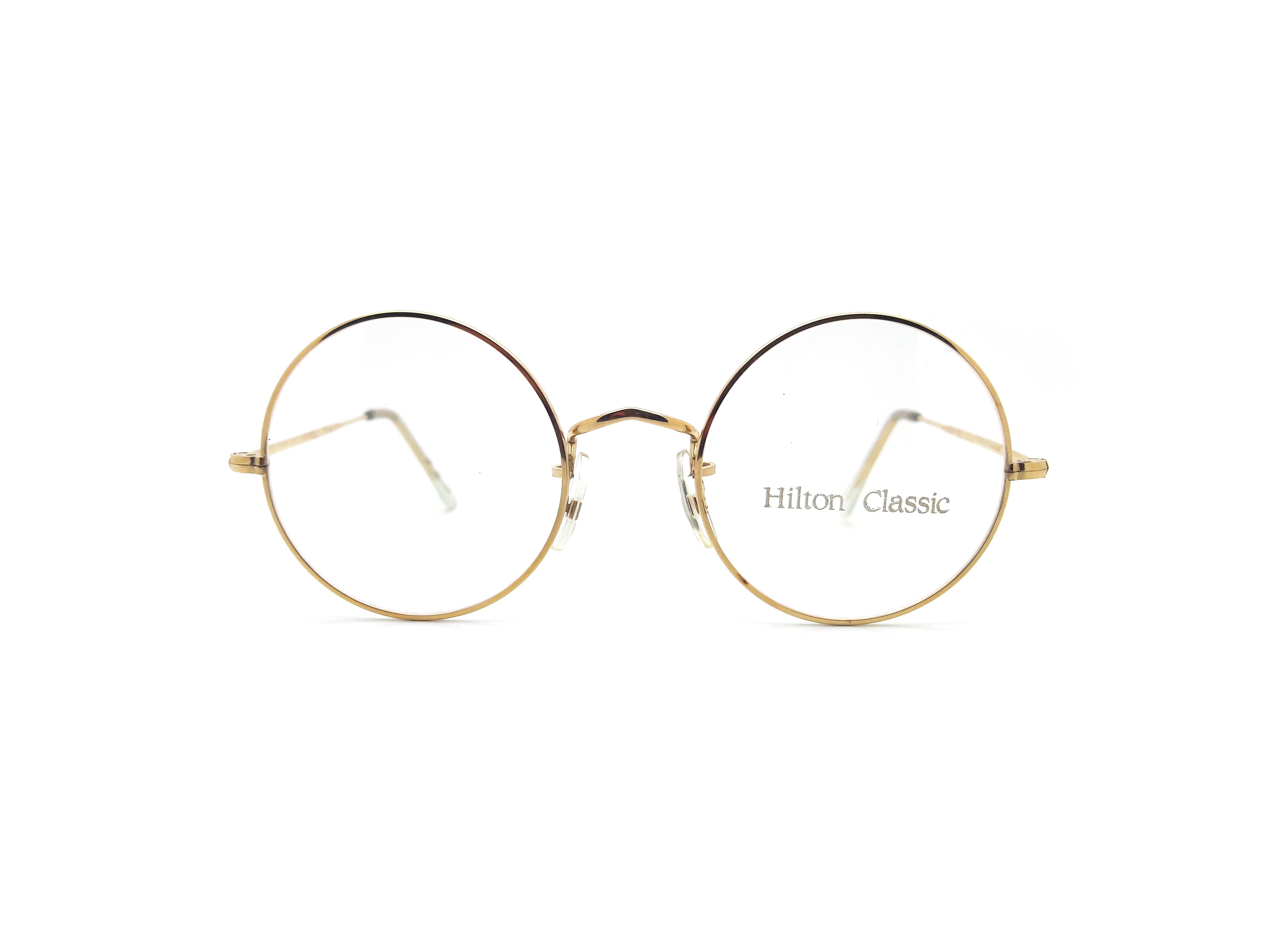 Hilton Classic 2 14K Rolled Gold Vintage Round Eyeglasses – Ed 