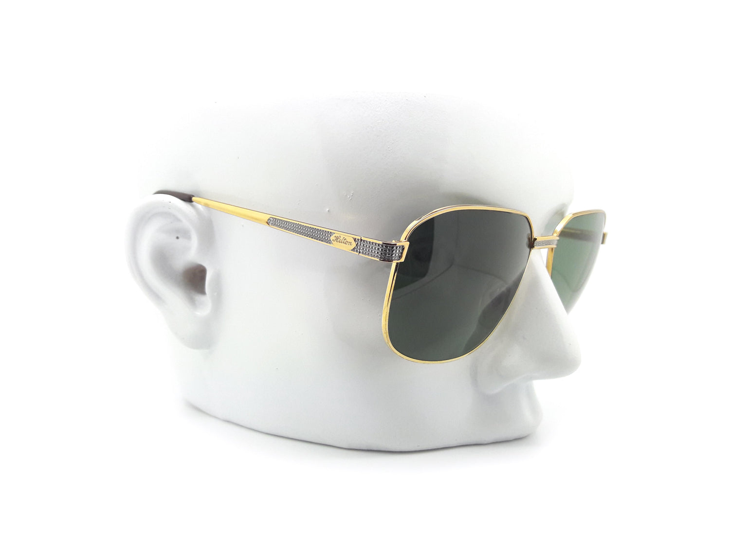 Hilton 638 1 Aviator Brown Lens Vintage Sunglasses : Kings of Past