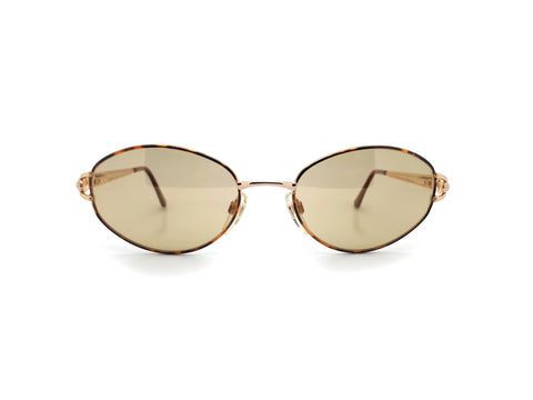 Lunettes De Vue Vintage Hilton Montecarlo 351 C3 - Monture Or Cerclée - Années 80/90