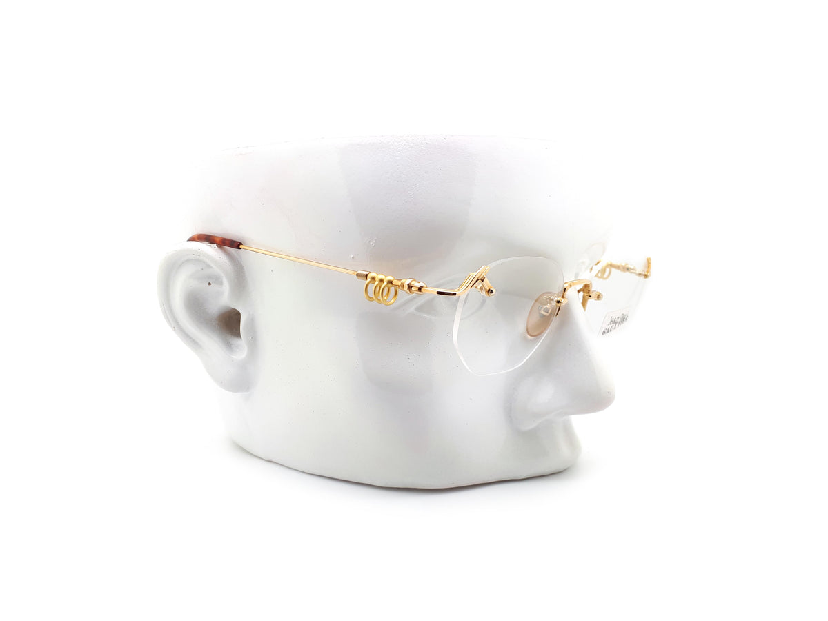 Vintage Jean Paul Gaultier 55-5102 Col 1 Rimless Glasses Frames