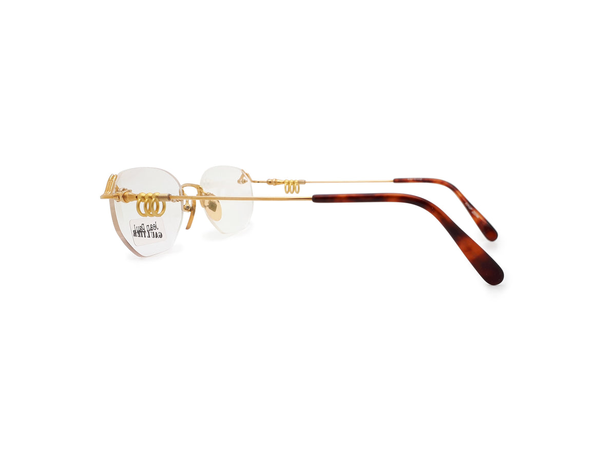 Vintage Jean Paul Gaultier 55-5102 Col 1 Rimless Glasses Frames