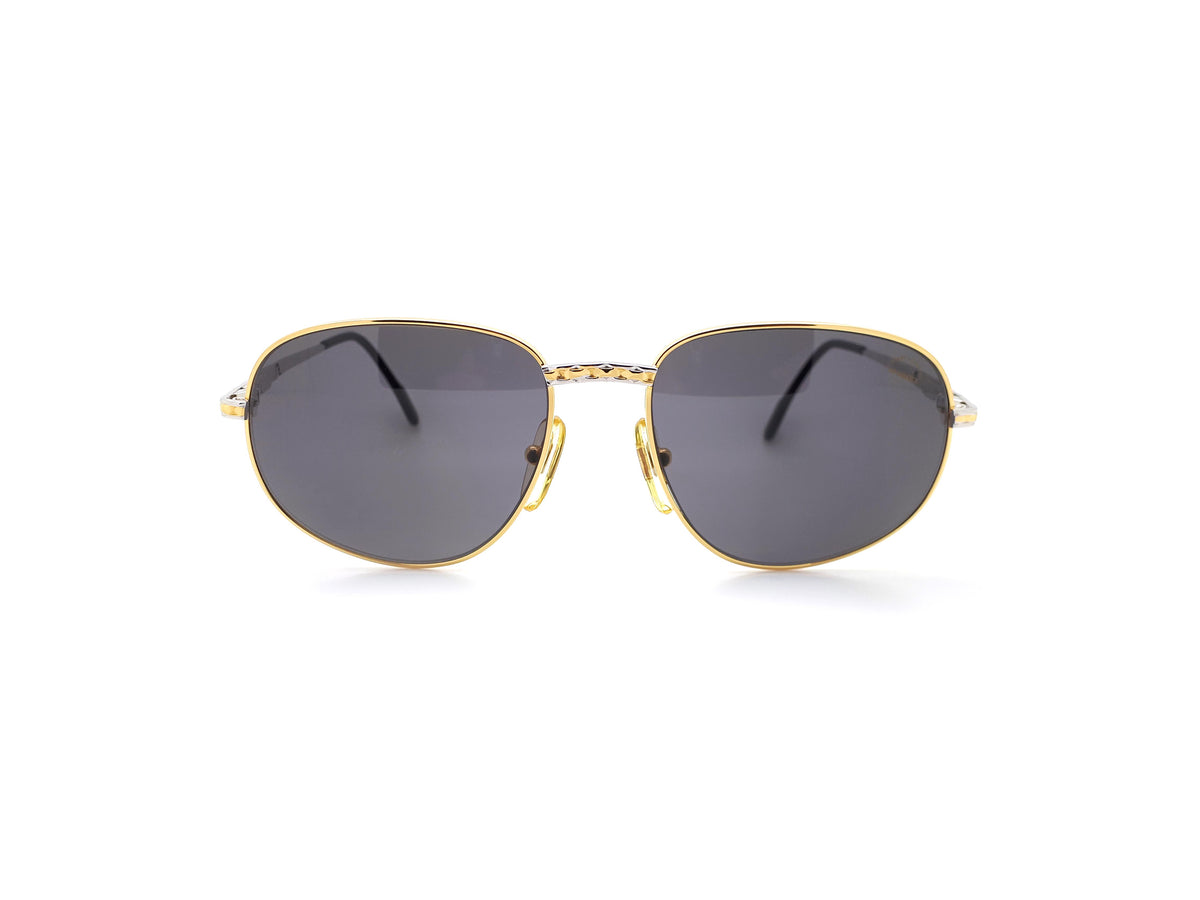 Vintage Tiffany Sunglasses T409 Platinum and Gold