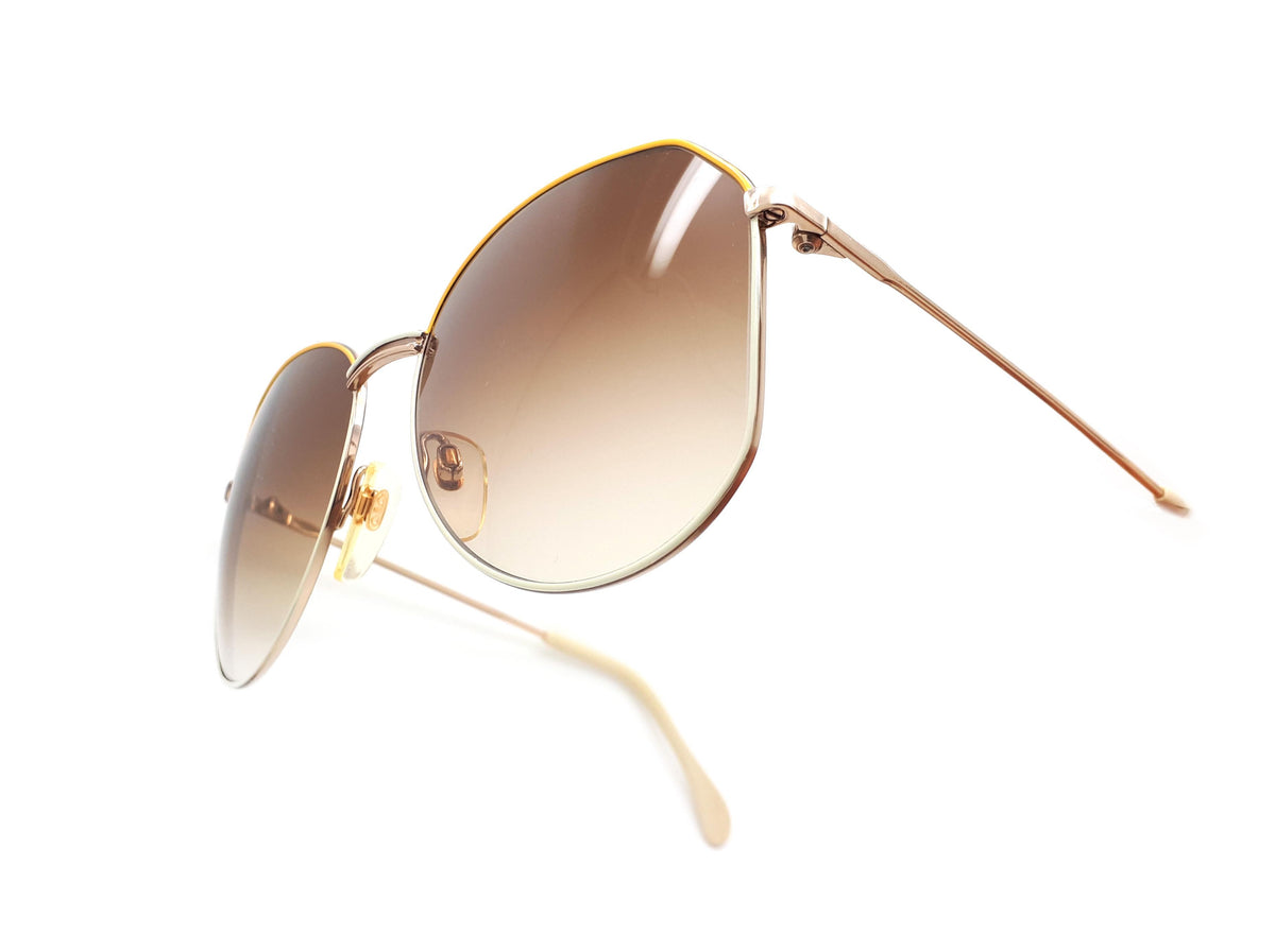 Metzler 1985 596 Brown Gradient Vintage Sunglasses