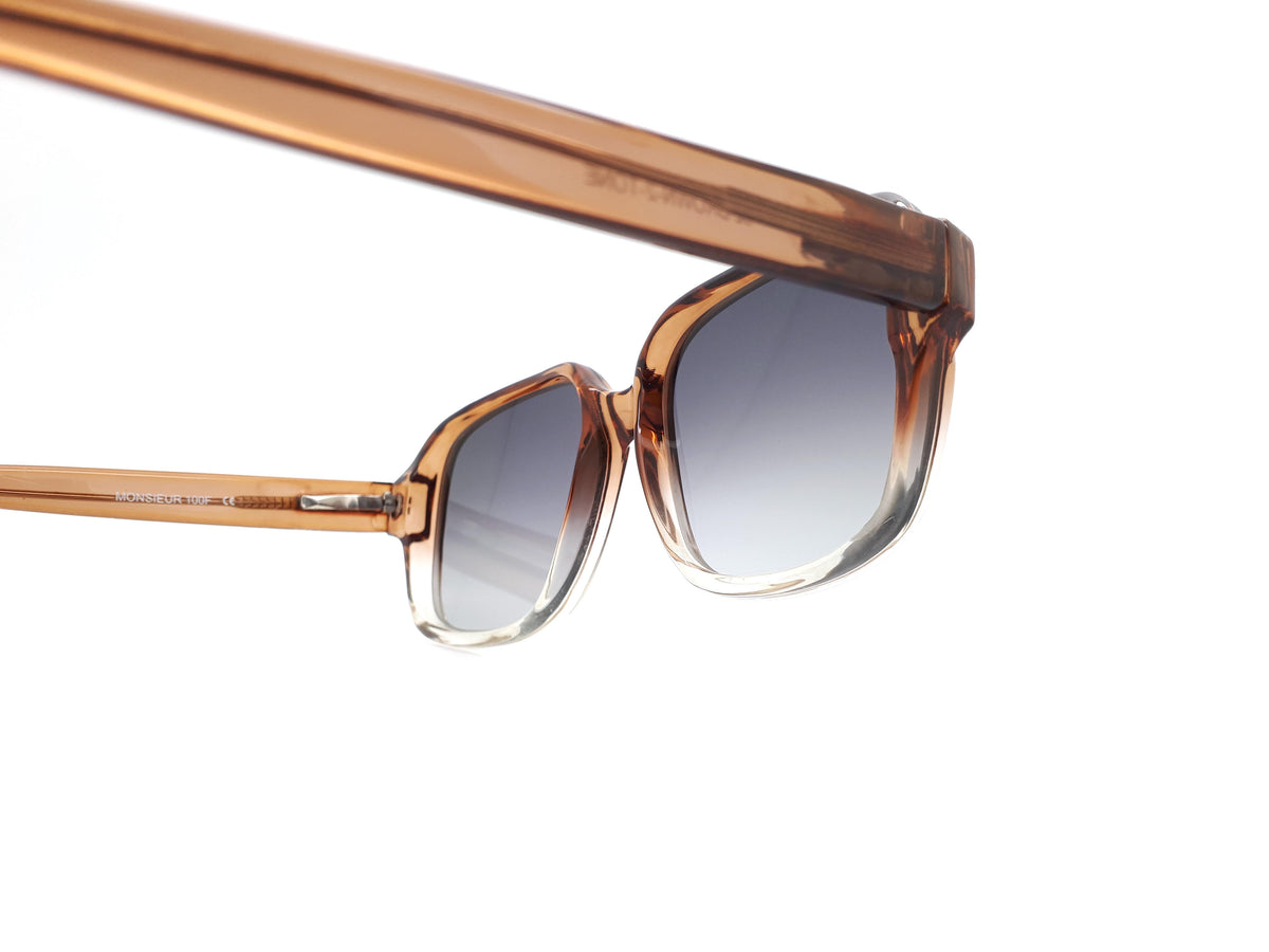 Monsieur 100F Brown 2 Tone Vintage 1990s Sunglasses