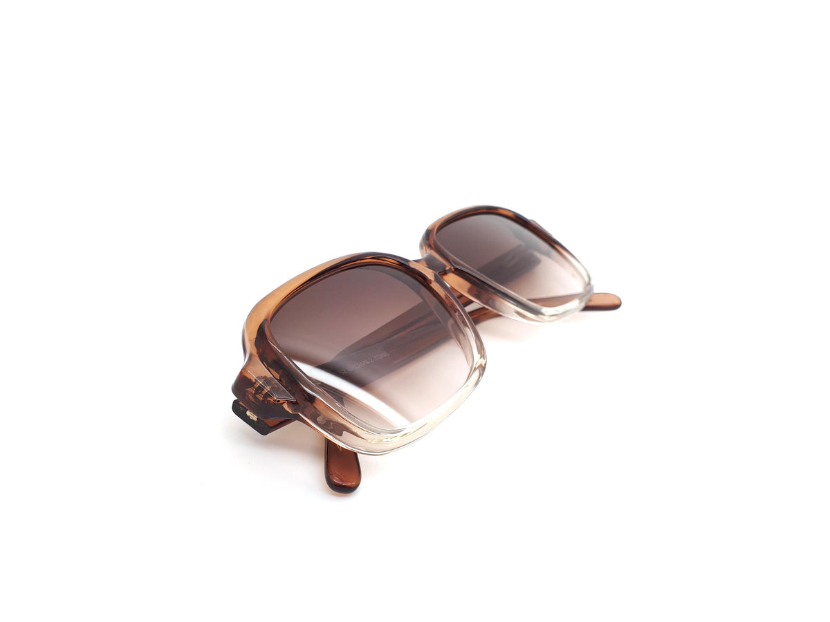 Monsieur 100F Brown 2 Tone Vintage Mens Sunglasses 1990s